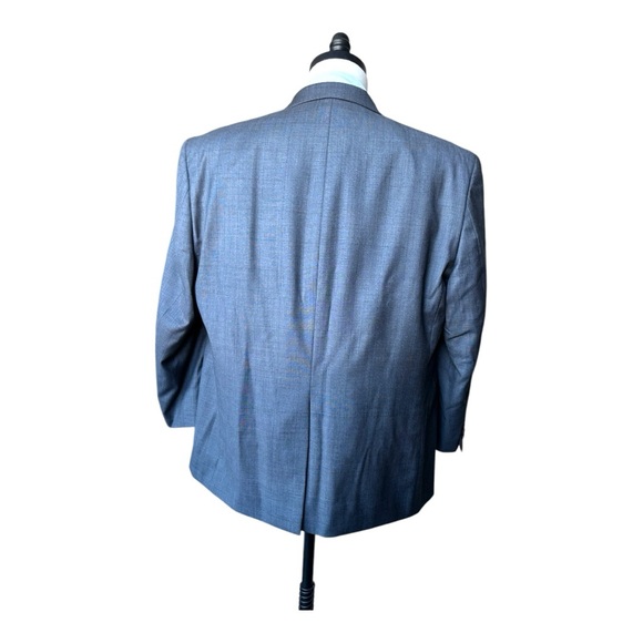 Lauren Ralph Lauren single breasted gray Windowpane check Notched blazer | 44S - Picture 3 of 16